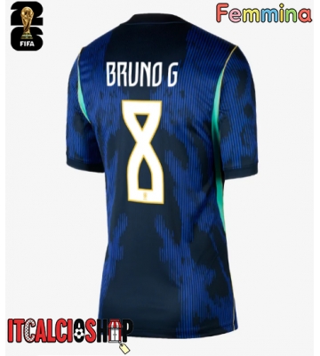Brasile Bruno Guimaraes #8 Seconda Maglia Femmina Mondiali 2026 Manica Corta